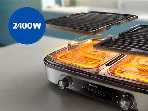 2400 W για γρήγορη και ισχυρή θέρμανση