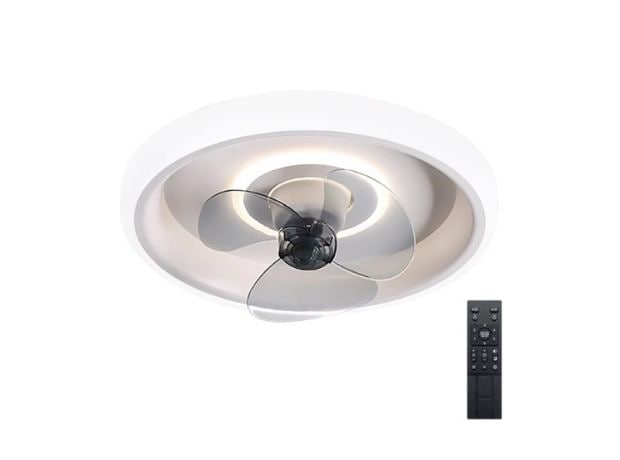 POWERTECH HLL-0107 80W 44 cm με Φως και Τηλεχειριστήριο Ανεμιστήρας Οροφής