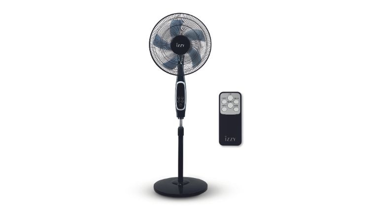 IZZY IZ-9042 Ανεμιστήρας Δαπέδου 70W 40cm με Τηλεχειριστήριο