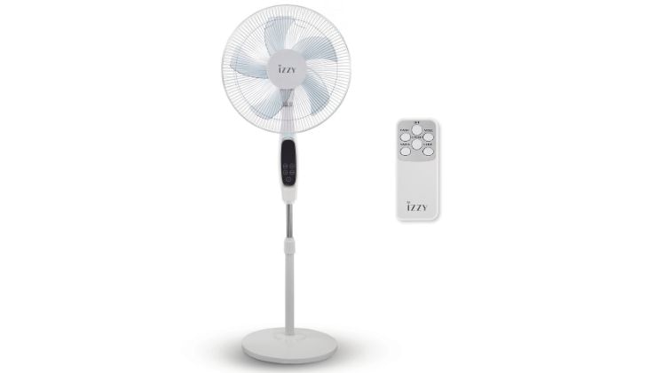 IZZY IZ-9042 Ανεμιστήρας Δαπέδου 70W 40cm με Τηλεχειριστήριο