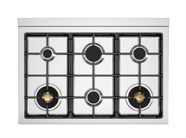 BERTAZZONI RT366PROX(GPL) 90 cm Inox Εστία Ημι-Εντοιχιζόμενη Αερίου Αυτόνομη