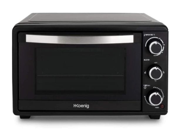 H.KOENIG FO25 25 Lt Μαύρο Ηλεκτρικό Φουρνάκι