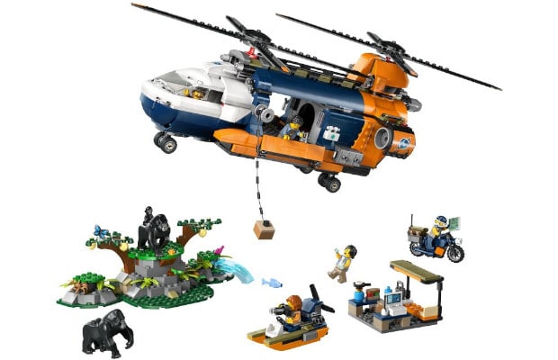 LEGO® City Jungle Explorer Helicopter at Base Camp (60437)