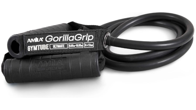 Λάστιχο Γυμναστικής Amila Gymtube Gorilla Grip Πολύ Σκληρό - Μαύρο