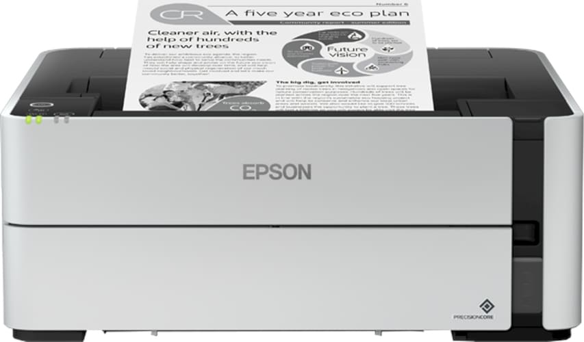 Epson EcoTank M1180 Ασπρόμαυρος Εκτυπωτής Inkjet A4 με Wi-Fi (C11CG94403)