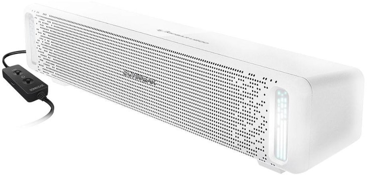 Sonic Gear Sonicbar U200 Soundbar 10W 2.0 - White