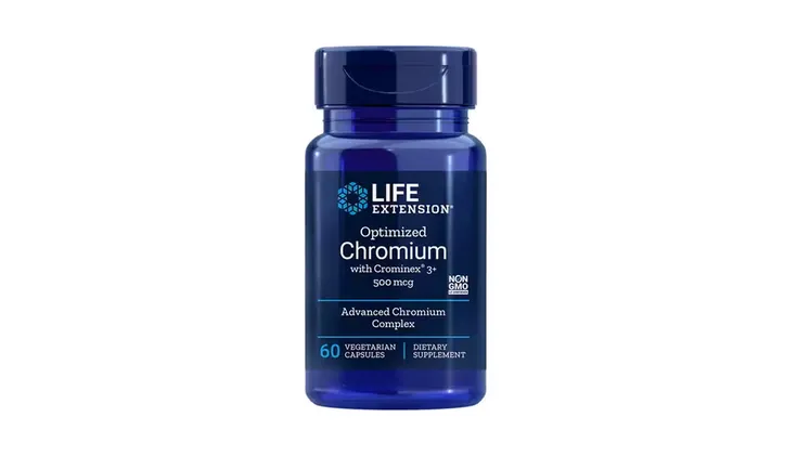 Συμπλήρωμα Διατροφής Life Extension Optimized Chromium Με Crominex 3+ 500mcg - 60 Κάψουλες