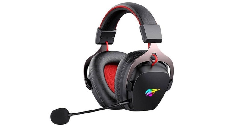 Havit H2015G Gaming Ασύρματα Ακουστικά 2.4 GHz με RGB Φωτισμό Μαύρα