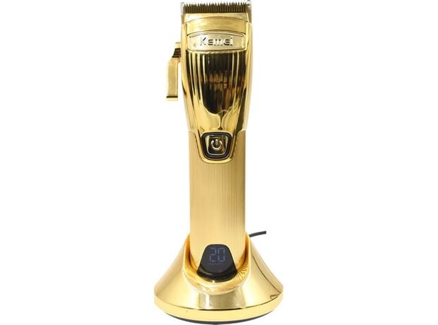 Επαναφορτιζομενη Κουρευτική Μηχανή Kemei Gold Adjustable Blade Clipper KM-K32S