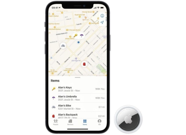 Apple Airtag 1 Pack - Ασημί MX532ZMA