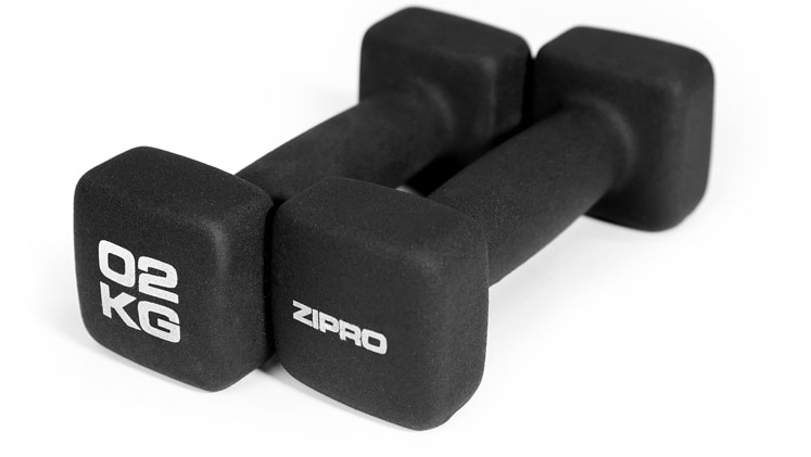 Σετ Βαράκια 2 Kg Zipro 10947182 Από Νεοπρένιο 2 Τμχ - Μαύρο