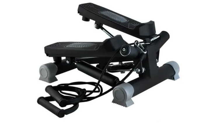 Mini Stepper Trizand 22776 Με Λάστιχα Εκγύμνασης - Μαύρο