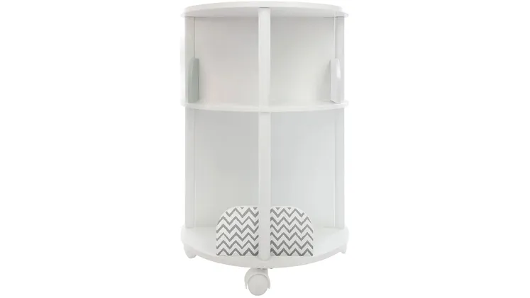 Παιδική Βιβλιοθήκη Atmosphera Round 158471b MDF 40x40x59 cm - Λευκό / Γκρι