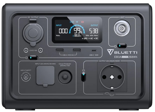 Bluetti Power Station EB3A Χωρητικότητας 268Wh - Μαύρο