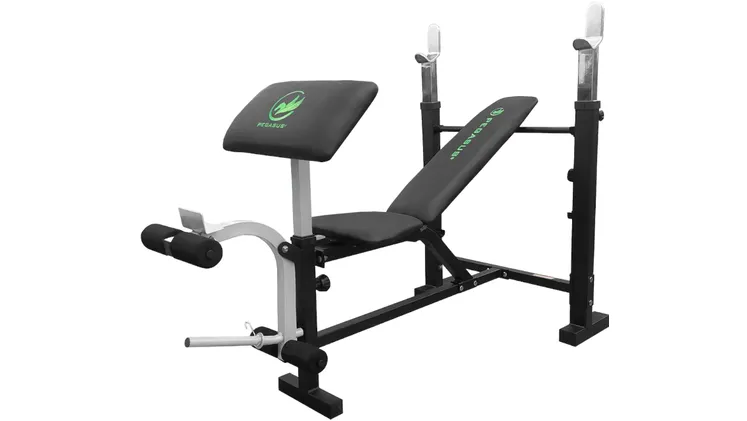 Ρυθμιζόμενος Πάγκος Γυμναστικής Pegasus W-359 Λ-5818, 160x84.5x110-130 cm - Μαύρο/Ασημένιο