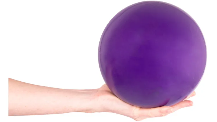 Μπάλα Γυμναστικής Insportline Κατάλληλη για Yoga, 5kg - Mωβ