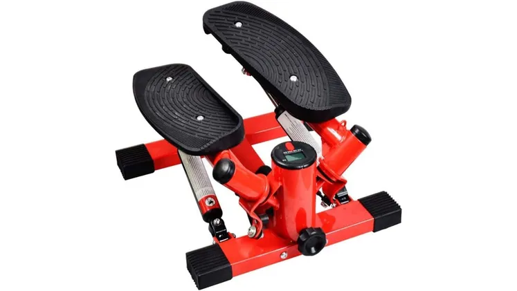 Mini Stepper Viking Twister 104134 Με Λάστιχα - Μαύρο/Κόκκινο