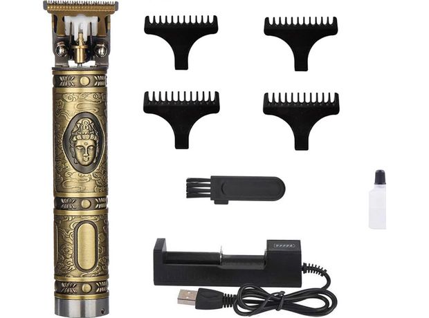 Επαναφορτιζόμενη Κουρευτική Μηχανή/Trimmer Aria Trade - Χρυσή