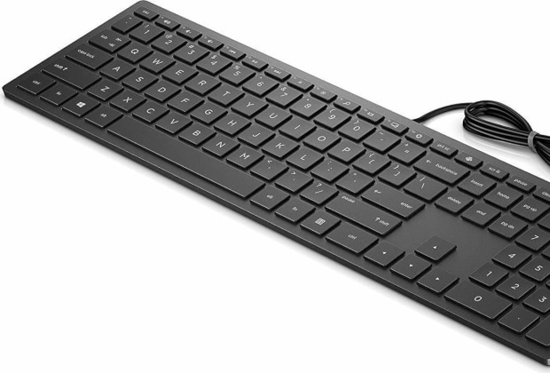 HP 300 Ενσύρματο Πληκτρολόγιο Μαύρο (EN/GR)