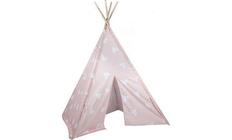 Ινδιάνικη Παιδική Σκηνή Aria Trade Tipi Tent Με Μοτίβο Καρδιές