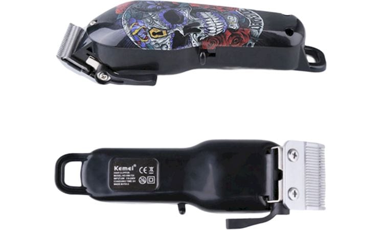 Κουρευτική Μηχανή Kemei KΜ-735 Μαύρο/Με σχέδιο