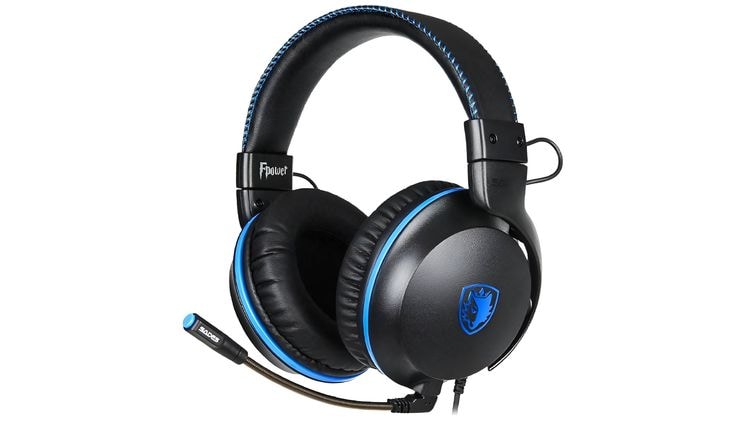 Sades Fpower SA-717-BL Gaming Ενσύρματα Ακουστικά 3.5 mm Μαύρα/Μπλε