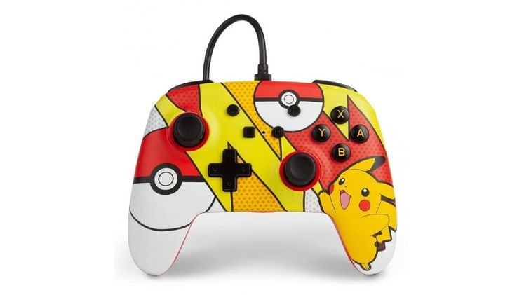 PowerA Enhanced Wired Ενσύρματο Gamepad για Switch Pikachu Pop - Πολύχρωμο