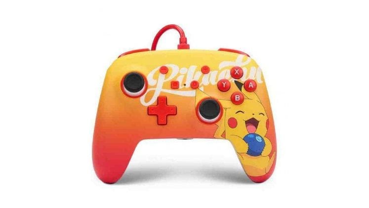 PowerA Enhanced Wired Ενσύρματο Gamepad για Switch Oral Perry Pikatchu - Κίτρινο