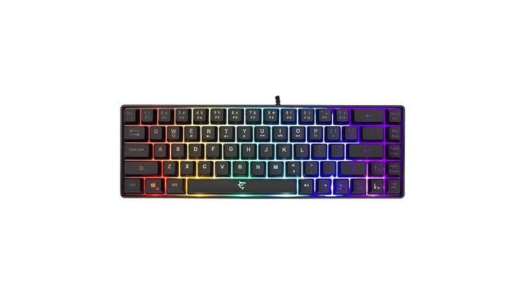 White Shark Gk-2201b Gaming Ενσύρματο Πληκτρολόγιο με RGB φωτισμό Μαύρο (US)
