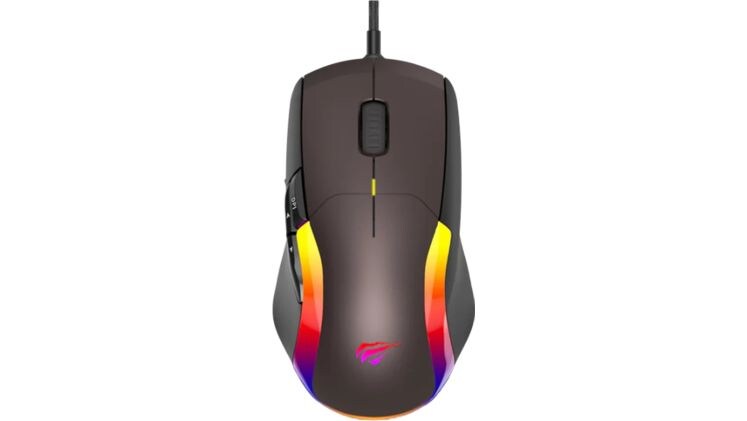 Gaming Ενσύρματο Ποντίκι Havit MS959S RGB 12000 DPI - Καφέ