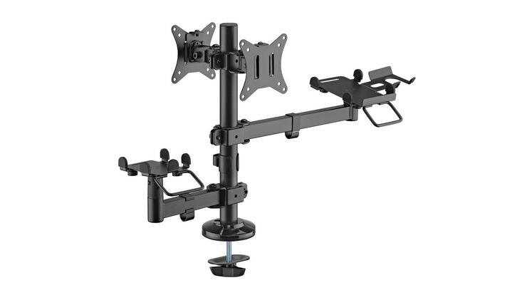 Brateck Pos Mounting Solution Βάση Γραφείου για 2 Οθόνες έως 32