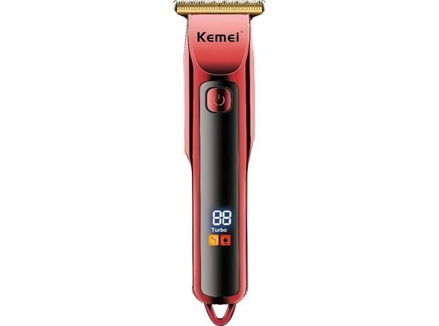 Κουρευτική Μηχανή Kemei KM-3709 - Κόκκινο