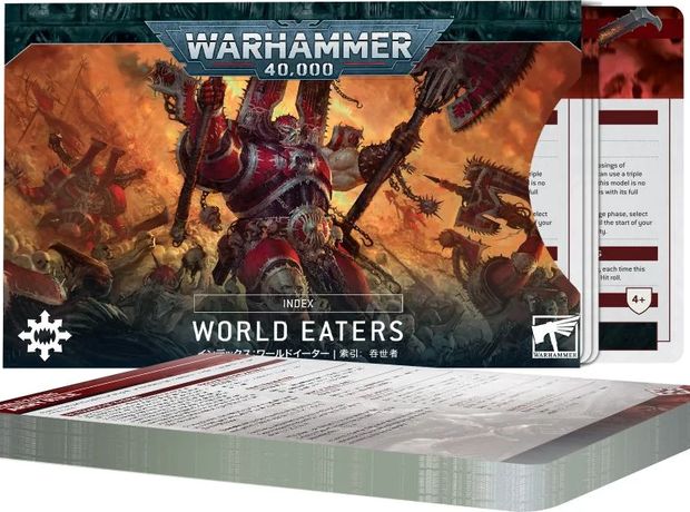 Index Cards: World Eaters Warhammer 40k GAMES WORKSHOP