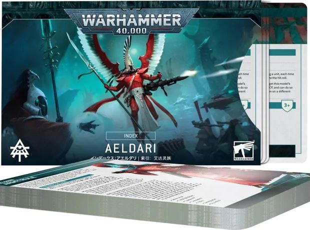 Index Cards: Aeldari Warhammer 40k GAMES WORKSHOP