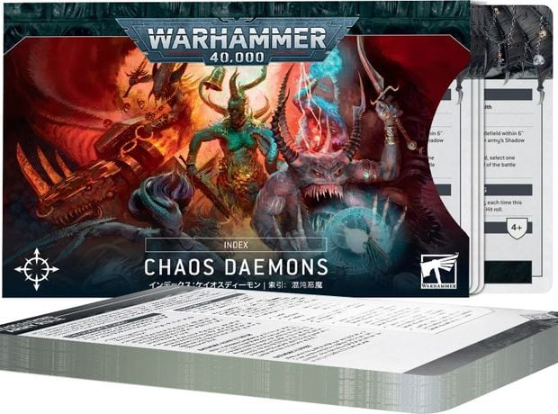 Index Cards: Chaos Daemons Warhammer 40k GAMES WORKSHOP