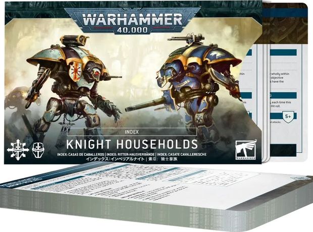 Index Cards: Knight Households Warhammer 40k GAMES WORKSHOP