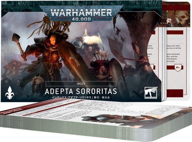 Index Cards: Adepta Sororitas Warhammer 40k GAMES WORKSHOP