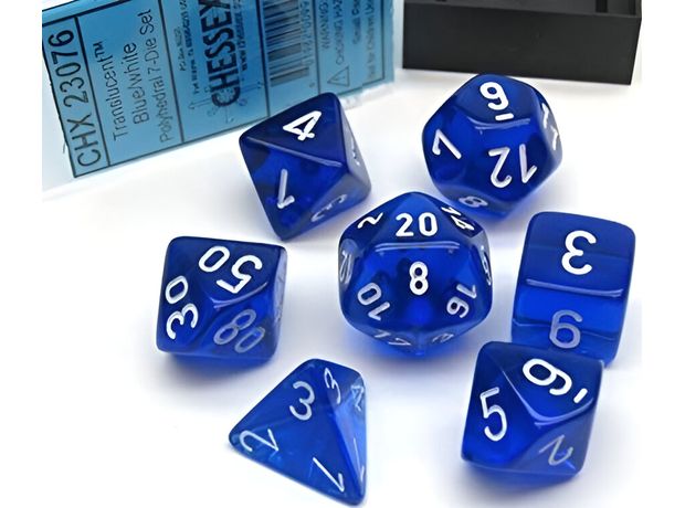 Chessex Translucent - Blue/White CHESSEX