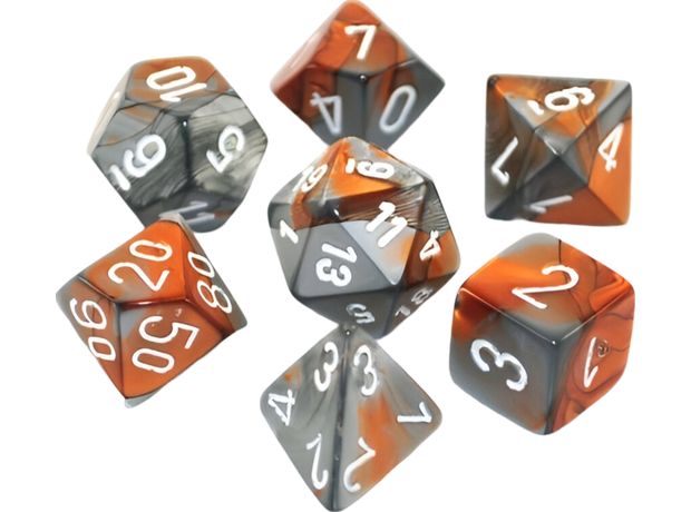 Chessex Gemini - Copper-steel/White CHESSEX