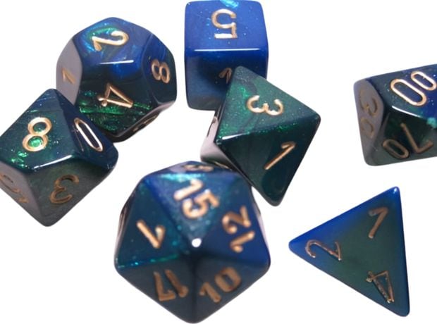 Chessex Gemini - Blue-green/Gold CHESSEX