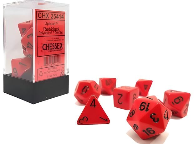 Chessex Opaque - Red/ Black CHESSEX