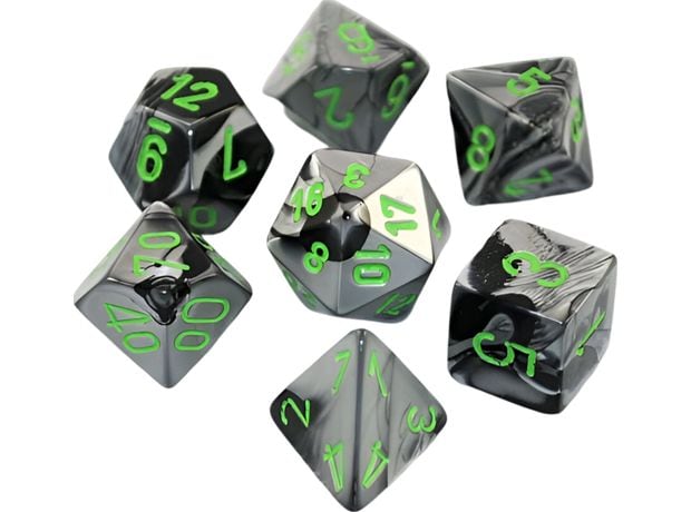 Chessex Gemini - Black-grey/Green CHESSEX