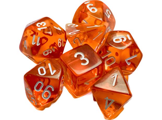 Chessex Translucent - Orange/White CHESSEX