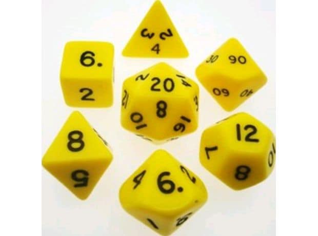 Chessex Opaque - Yellow/Black CHESSEX
