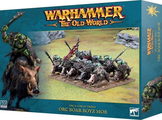 Orc And Goblin Tribes Orc Boar Boyz Mob Warhammer: The Old War GAMES WORKSHOP