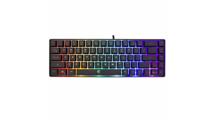 White Shark Ronin Gaming Πληκτρολόγιο 60% με RGB φωτισμό Μαύρο (US)