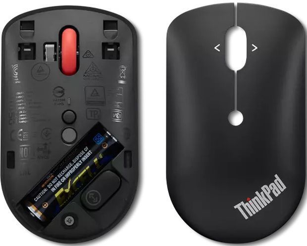 Lenovo Compact Ασύρματο Ποντίκι Black