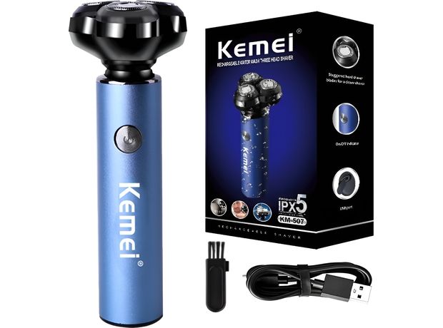 Ξυριστική Μηχανή Kemei - KM-507 - Μπλε