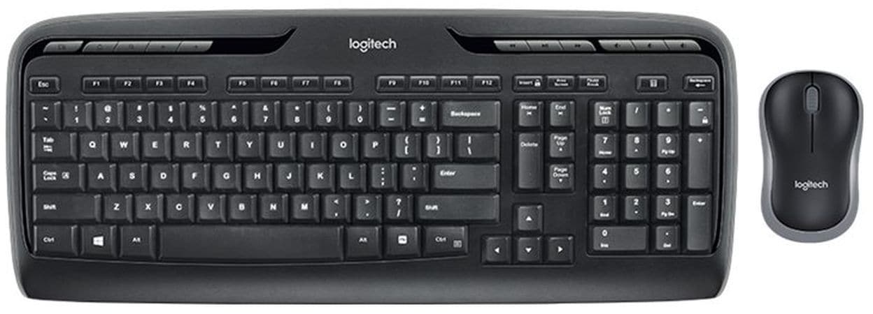 Logitech Combo MK330 Ασύρματο Σετ Πληκτρολόγιο & Ποντίκι - Μαύρο (GE)