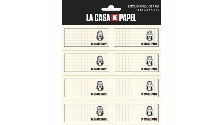 Αυτοκόλλητες Ετικέτες Grupoerik La Casa De Papel (2 Φύλλα - 16 Τεμάχια)